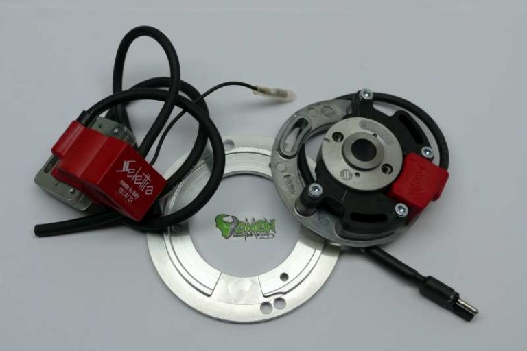 Selettra KZ complete analog System for Yamaha DT 50 incl. Adapterplate